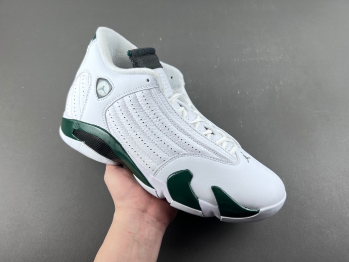 Jordan 14 Retro White Forest Green 311832-131