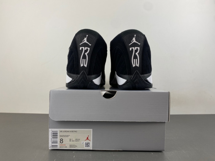 Jordan 14 Retro Black White 487471-016