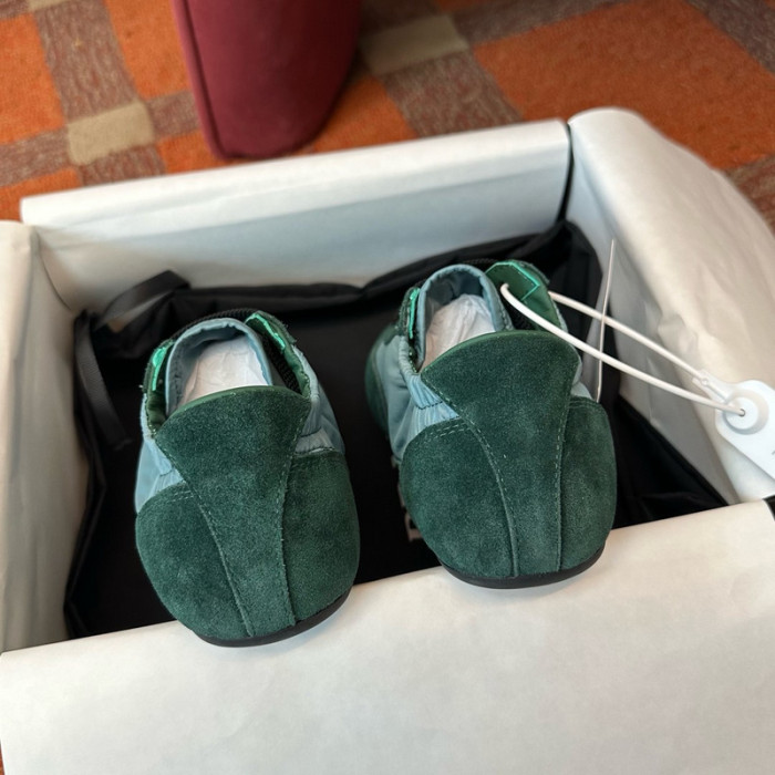 Pra*da Collapse Re-Nylon suede sneakers