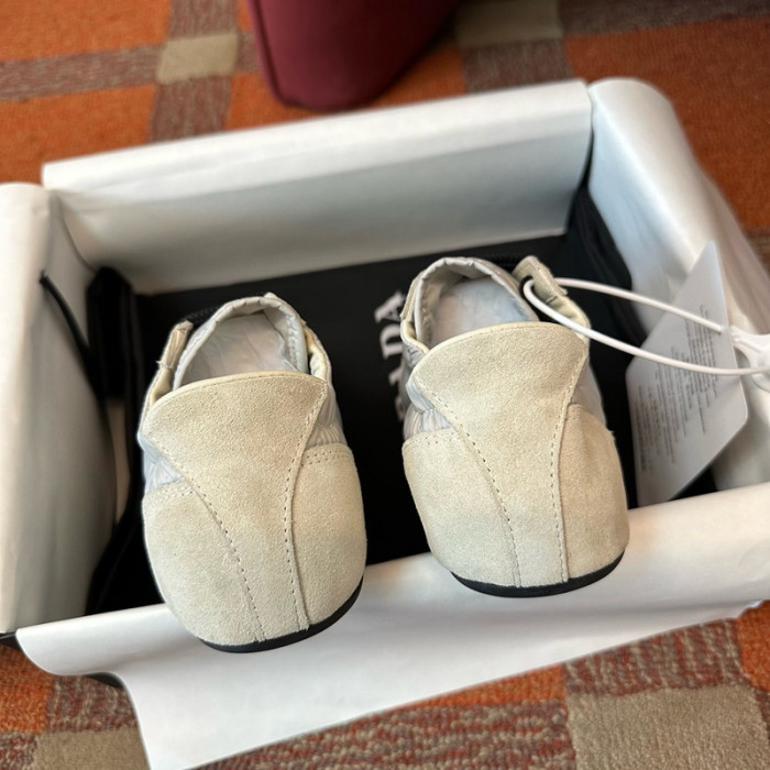 Pra*da Collapse Re-Nylon suede sneakers