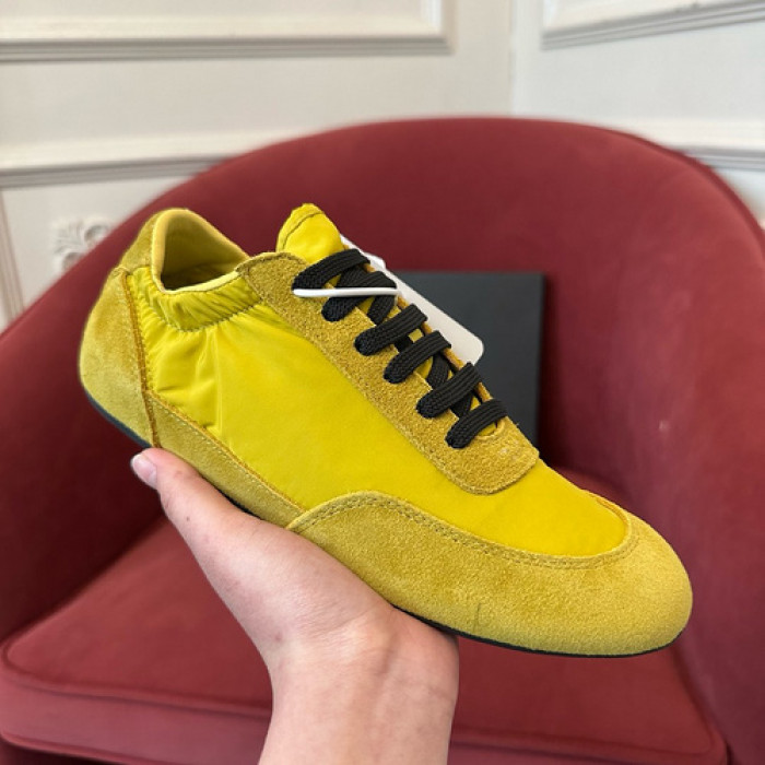 Pra*da Collapse Re-Nylon suede sneakers