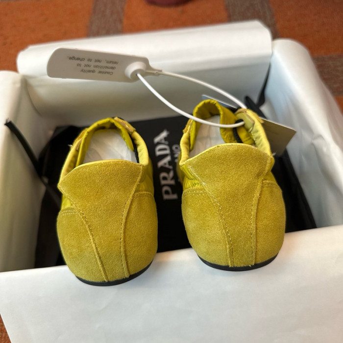 Pra*da Collapse Re-Nylon suede sneakers