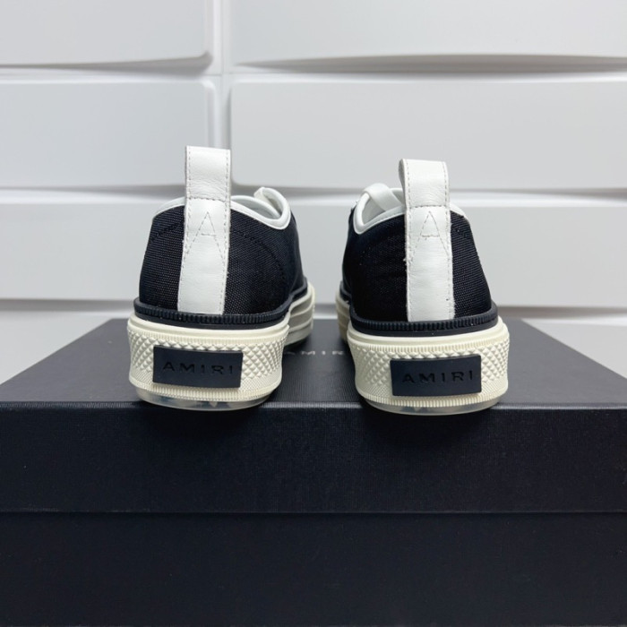 Amiri* Appliquéd Leather and Canvas Sneakers