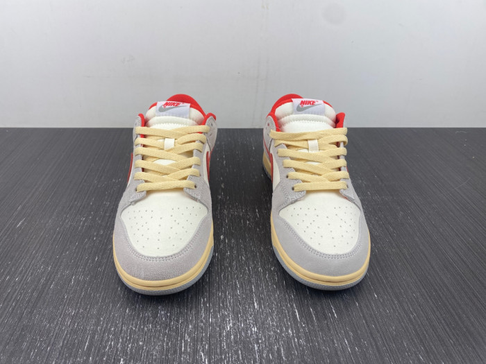 nike dunk low "grey/red" athletic department fj5429-133