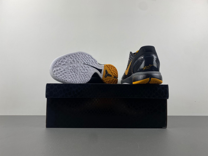nike kobe vi black gold (ps) 429911-001
