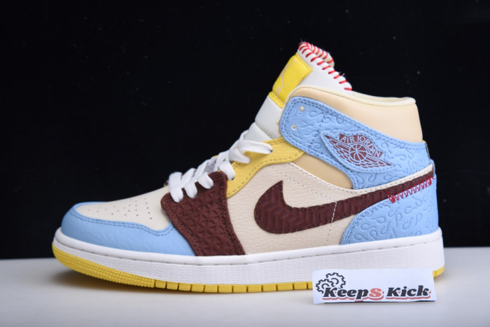 maison chateau x air jordan 1 mid fearless multi - cu2803-200